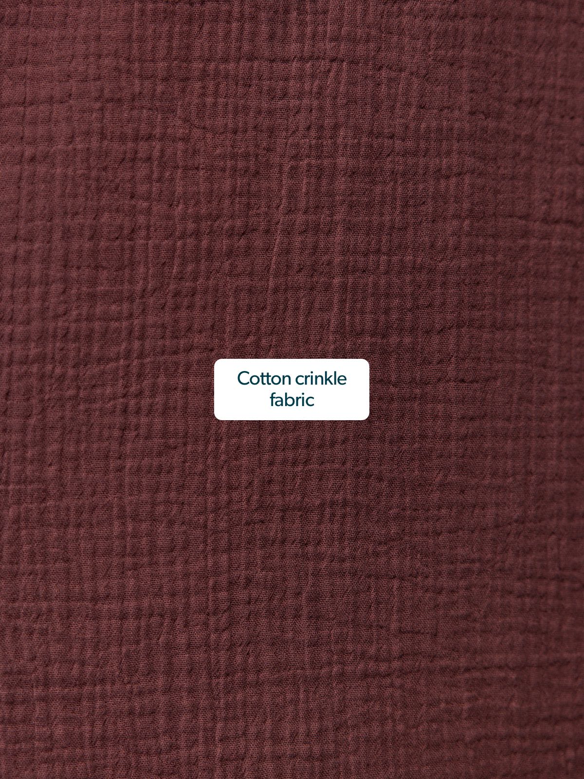 Joy Cotton Crinkle Trouser - Brown