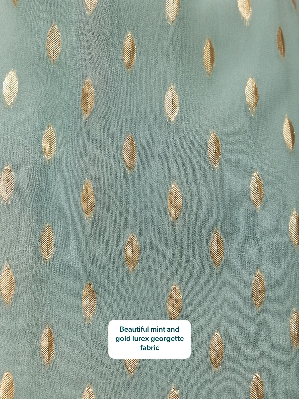 Helena Lurex Dress - Mint/Gold