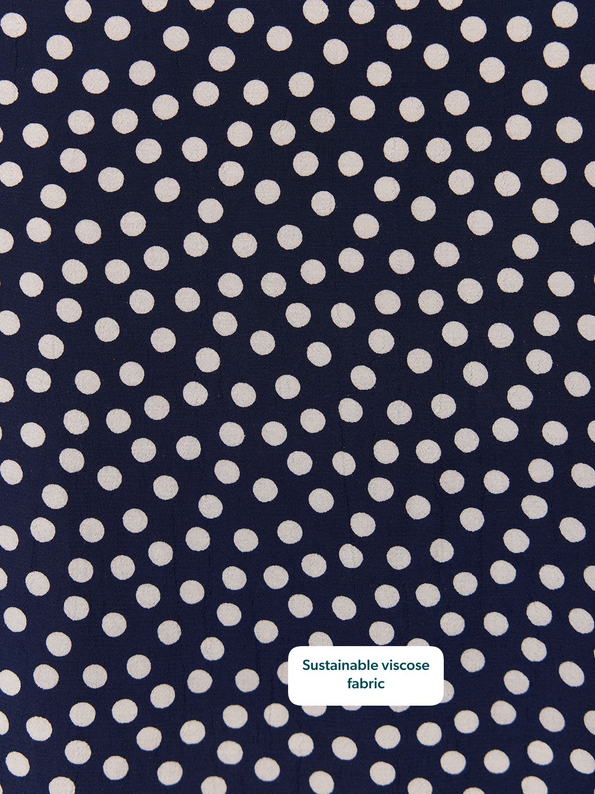 Maddie Short Sleeve Dress - Navy Polka Dot Print