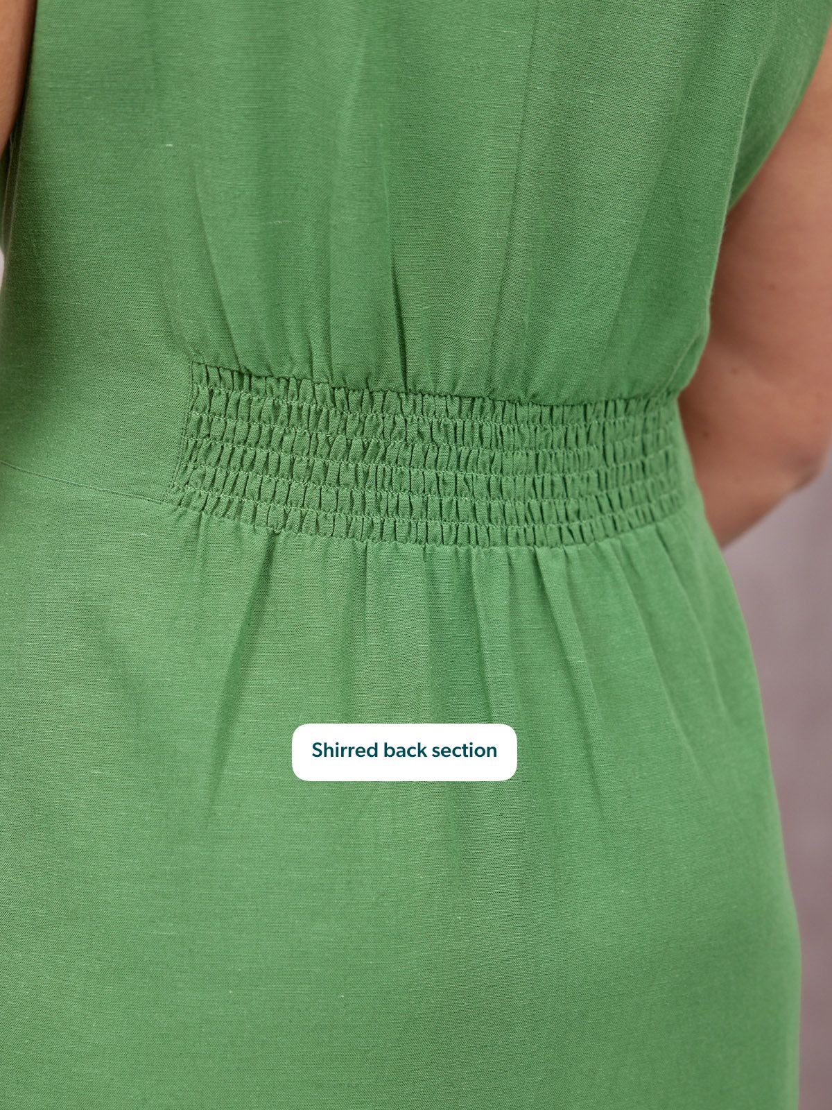 Ruth Sleeveless Tie Waist Dress - Green
